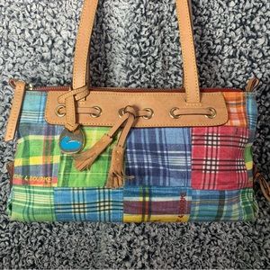 Dooney & Bourke Madras Plaid Picnic Ants Shoulder Bag
